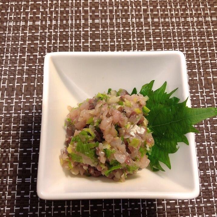 アジのタタキ レシピ 作り方 By かねこども 楽天レシピ アジのタタキ レシピ 作り方 By かねこども 楽天レシピ